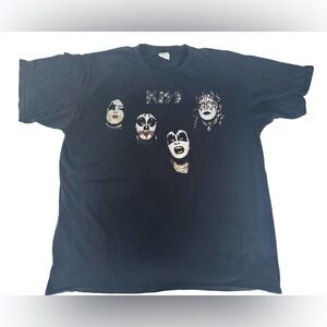 KISS Graphic Band Tee XL Black Rock Concert Style Unisex